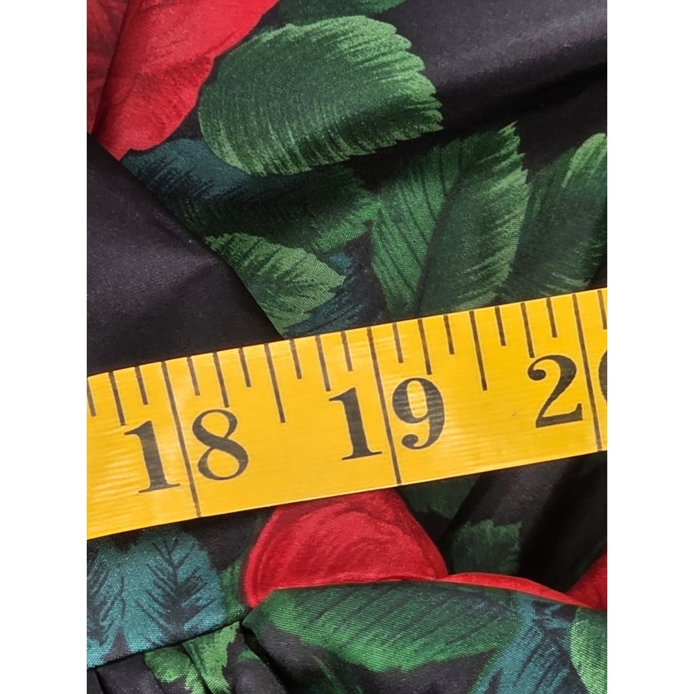Vtg Morton Myles Women's Size 12 Strapless Floral Dress Drop Waist Balloon Skirt - Picture 11 of 12
